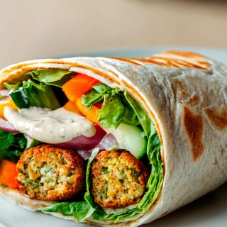 Falafel Tabouli Wrap