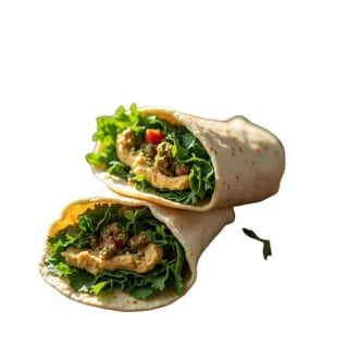 Hummus and Tabouli Wrap