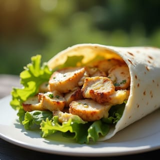 Chicken Caesar wraps